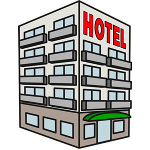 Hotel Building v2 clipart, cliparts of Hotel Building v2 free download (wmf, eps, emf, svg, png, gif) formats