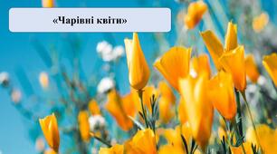 Презентація на тему:  «Чарівні квіти»