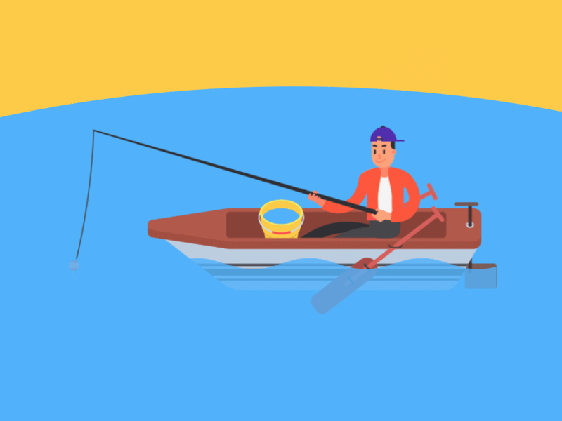 Go Fishing by lin-jinlong on Dribbble