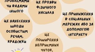 Закладка "Що таке цькування"