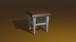 Файл виконаної роботи "BLENDER. 3D. Моделювання табуретки "