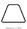 Trapeze Abstract Geometry Flat Icon Isolated On White Background