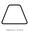 Trapeze Abstract Geometry Flat Icon Isolated On White Background
