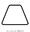 Trapeze Abstract Geometry Flat Icon Isolated On White Background