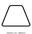 Trapeze Abstract Geometry Flat Icon Isolated On White Background