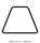 Trapeze Abstract Geometry Flat Icon Isolated On White Background