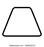Trapeze Abstract Geometry Flat Icon Isolated On White Background