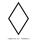 Rhombus Diamond Lozenge Flat Icon Isolated On White Background