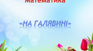 Математика. Середня група. "На галявині"