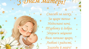Ілюстративний матеріал. Плакат до Дня матері. День матері.