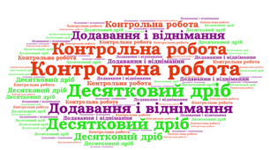 Діагностувальна робота 9 "Десяткові дроби. Додавання і віднімання десяткових дробів"
