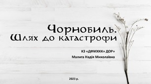 Чорнобиль. Шлях до катастрофи