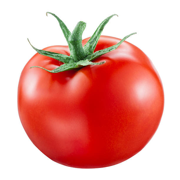 Tomato Isolated On White Background Stock Photo - Download Image Now - Tomato, Cut Out, White Background - iStock