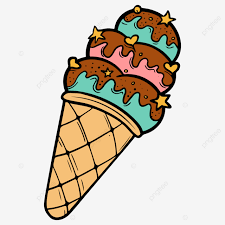 Ice Cream Cone Cartoon, Ice Cream, Cartoon, Doodle PNG and Vector with Transparent Background for Free Download