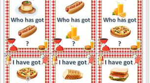 Гра "I have... Who has...?" на тему "Food"