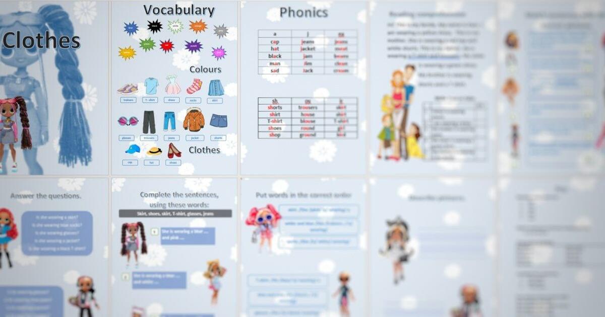 Воркбук на тему "Clothes" для 2 класу, за підручником Smart Junior ...