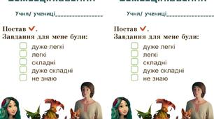 Самооцінювання / картки для самооцінювання