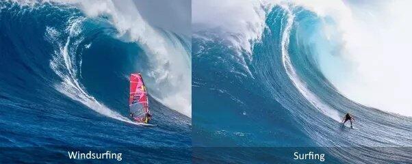 Which is harder, surfing or windsurfing? - Quora