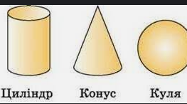 тест конус, циліндр