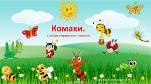 Презентація на тему: "Комахи"(природне довкілля)