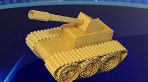 Технологічна картка виготовлення танку з картону