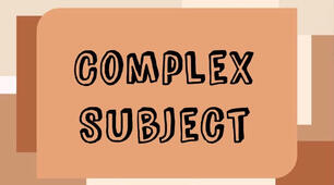 Grammar. Complex Subject