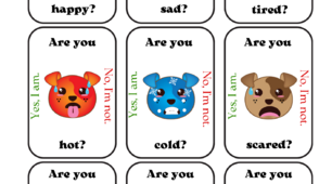Інтерактивна гра. Go fish ! Feelings and emotions. Am Is Are