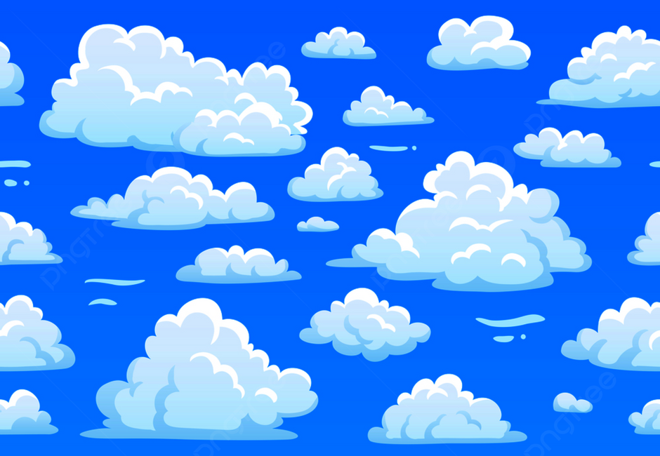 Cartoon Blue Cloudy Sky, Wind, Seamless, Climate Background Image And Wallpaper for Free Download