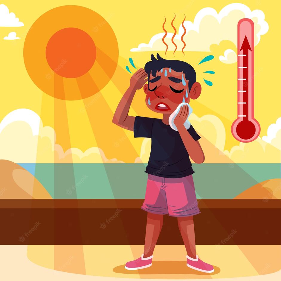 Hot Weather Cartoon Images - Free Download on Freepik