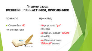 Написання не, ні з різними частинами мови