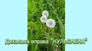 Дихальна вправа "Кульбабка". Пора кульбабок.