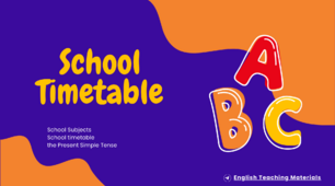Інтерактивна презентація "School Timetable"