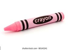 Single Pink Crayon Isolated On White Stock Photo 80145241 ...