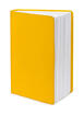 Blank yellow book isolated on white