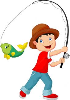 Premium Vector | Illustration of cartoon boy fishing