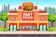 A Vector Illustration Of Fast Food Restaurant Royalty Free SVG, Cliparts, Vectors, And Stock Illustration. Image 69367031.