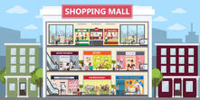 Cartoon Shopping Mall Зображення — огляд 23,193 Стокові фото, векторні зображення й відео | Adobe Stock