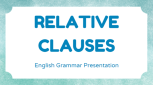 Relative clauses in English