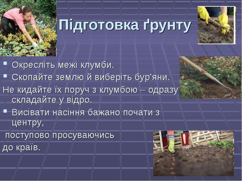 Технологія вирощування рослин (квітів) та догляд за ними - презентація з трудового навчання