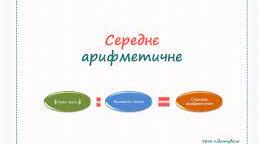 Середнє арифметичне КР 5Б