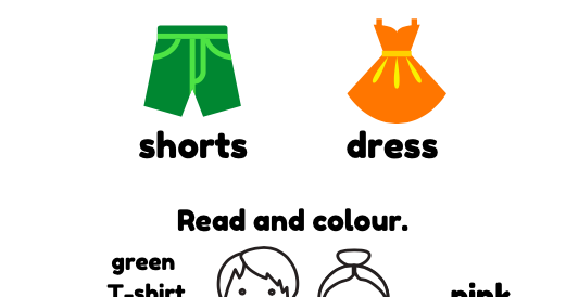 Одяг. Summer Clothes. Робочі сторінки | Інші методичні матеріали ...