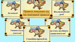 Правила поведінки під час повітряної тривоги для друку