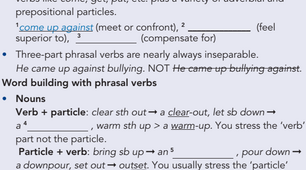 5.7 Use of English - advanced points