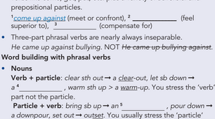 5.7 Use of English: phrasal verbs