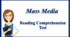 Презентація "Reading Comprehension Test. Mass Media"