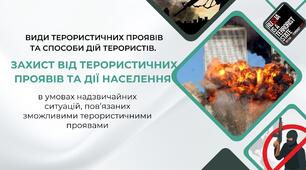 Захист України 10 клас.  Види терористичних проявів та способи дій терористів.