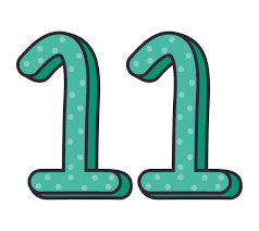 nice number eleven 4309156 Vector Art at Vecteezy