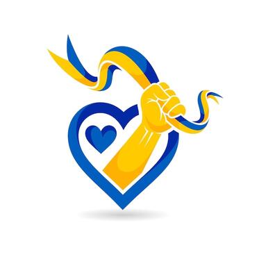 Вектор підтримки України вектор з концепцією любові