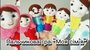 Хвилинка логопеда - пальчикова гра "Моя сім'я".