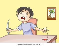 Safety Do Not Play Knife Best Stock Illustration 2051087672 | Shutterstock